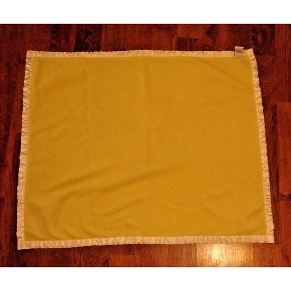 VTG 1999 Satin Trim Baby Security Blanket Yellow Ducks Jack Rabbit Creations - Picture 4 of 6